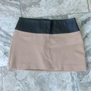 Express Faux Leather Mini Skirt
